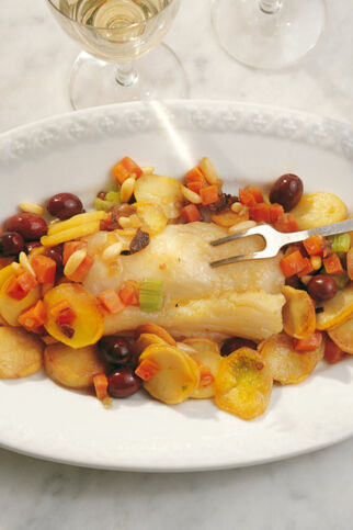 Klippfisch auf Genueser Art Klippfisch auf Genueser Art