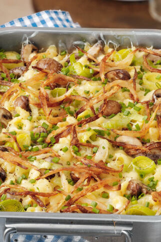 Käsespätzle mit Pilzen Käsespätzle mit Pilzen