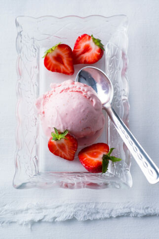 Erdbeereis mit Mascarpone Erdbeereis mit Mascarpone