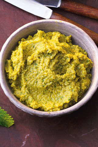 Grüne Oliventapenade