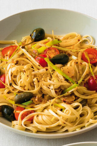 Gemüse-Linguine mit Kapern Gemüse-Linguine mit Kapern