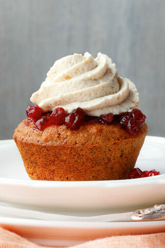 Maronen-Walnuss-Cupcakes