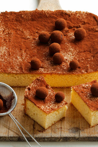 Kartoffelkuchen mit Marzipankugeln Kartoffelkuchen mit Marzipankugeln