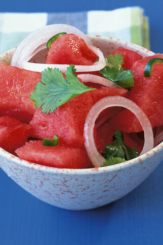 Pikanter Melonensalat