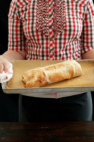 Linsenbraten im Blätterteig Linsenbraten im Blätterteig