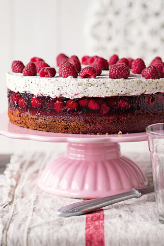 Himbeer-Mohntorte