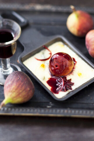 Morbier mit Portfeigen Morbier mit Portfeigen