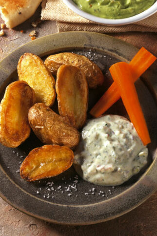 Ofenkartoffeln mit Stippe