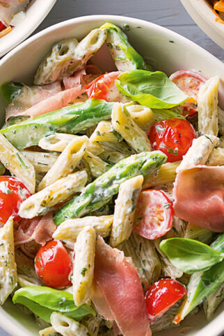 Pasta mit Spargel und Schinken Pasta mit Spargel und Schinken