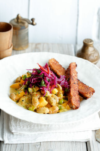 Pinto-Dal mit Chili-Koriander-Rotkraut Pinto-Dal mit Chili-Koriander-Rotkraut