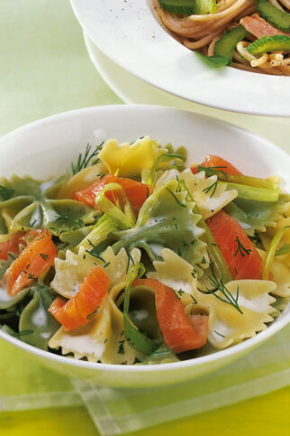 Farfalle mit Räucherlachs