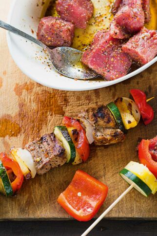 Bunte Karibik-Spieße Bunte Karibik-Spieße