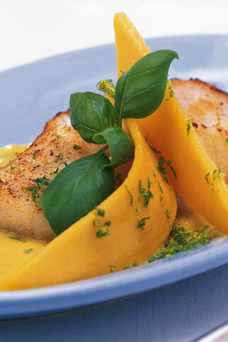 Rotbarsch mit scharfer Mangosauce