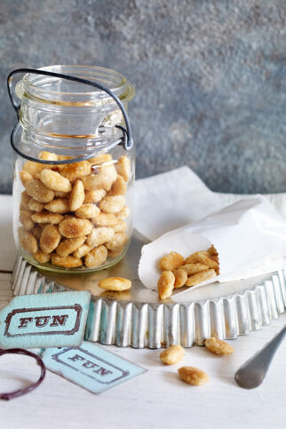 Karamellisierte Mandeln mit Fleur de Sel Karamellisierte Mandeln mit Fleur de Sel