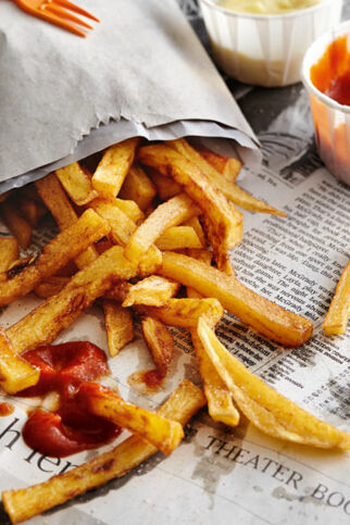 Goldbraune Pommes Frites