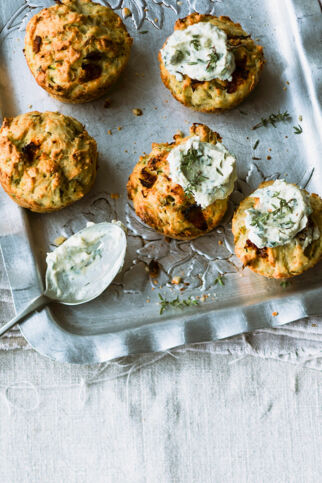 Zucchini-Käse-Cupcakes Zucchini-Käse-Cupcakes