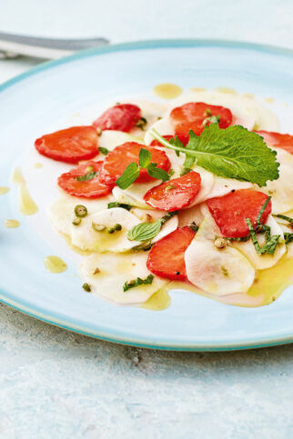 Mairübchen-Erdbeer-Carpaccio