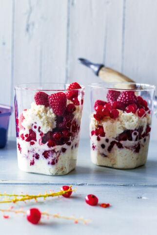 Himbeer-Kokos-Porridge Himbeer-Kokos-Porridge