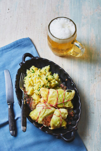 Krautwickel mit Fischfüllung Krautwickel mit Fischfüllung