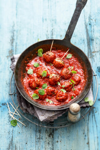 Hackbällchen in Tomatensauce Hackbällchen in Tomatensauce
