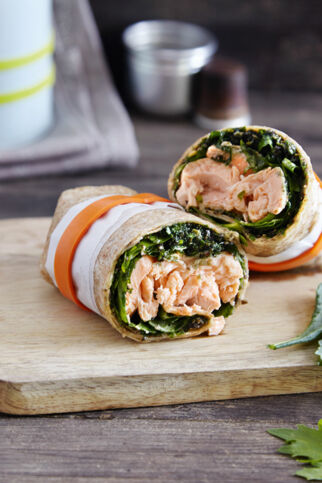 Lachs-Wrap mit Olivencreme Lachs-Wrap mit Olivencreme