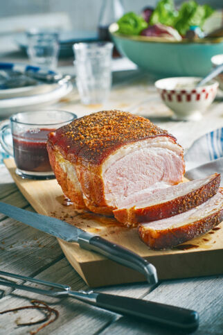 Schweinebraten mit Malz-Essig-Sauce Schweinebraten mit Malz-Essig-Sauce