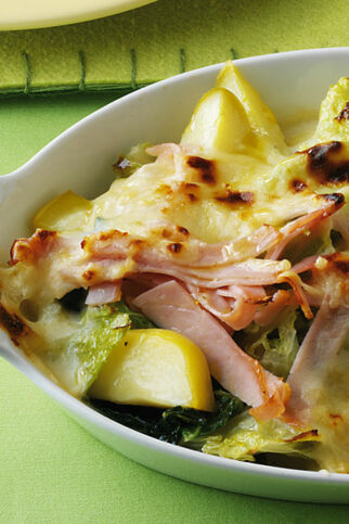 Kasseler-Auflauf mit Wirsing Kasseler-Auflauf mit Wirsing