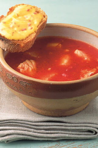 Scharfe Fischsuppe Scharfe Fischsuppe