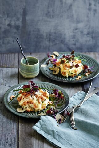 Nordsee-Krabbensoufflé mit schwarzem Trüffel Nordsee-Krabbensoufflé mit schwarzem Trüffel