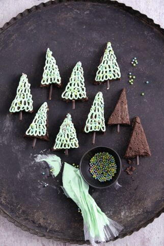 Brownie-Tannenbäume Brownie-Tannenbäume