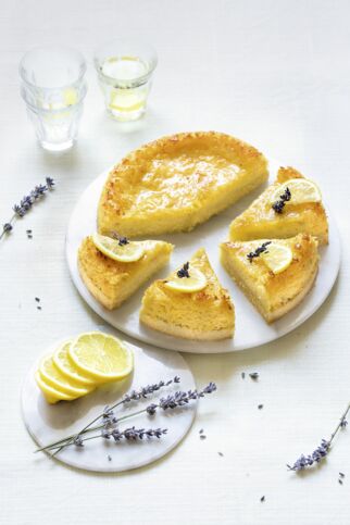 Zitronenkuchen mit Lavendel