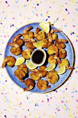 Frittierte Garnelen mit Panko Frittierte Garnelen mit Panko