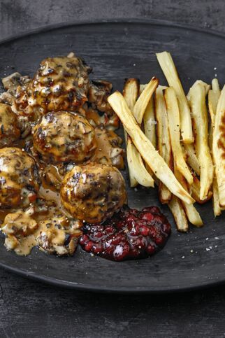 Hackbällchen mit Pilzsauce Hackbällchen mit Pilzsauce