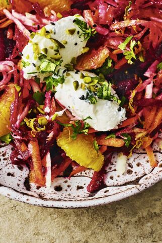 Gemüsesalat mit Ziegenkäse Gemüsesalat mit Ziegenkäse