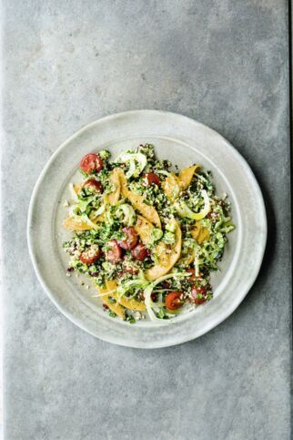 Couscous-Salat mit Melone und Fenchel