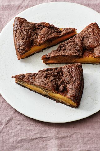 Cappuccino-Pfirsich-Kuchen Cappuccino-Pfirsich-Kuchen