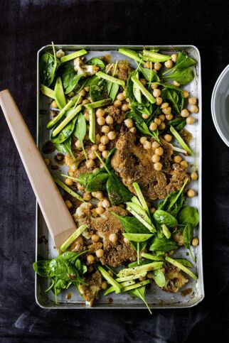 Kichererbsen-Blumenkohl-Salat mit Dukkah