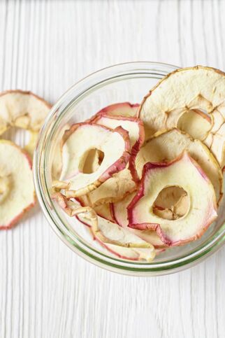 Getrocknete Apfelringe Getrocknete Apfelringe