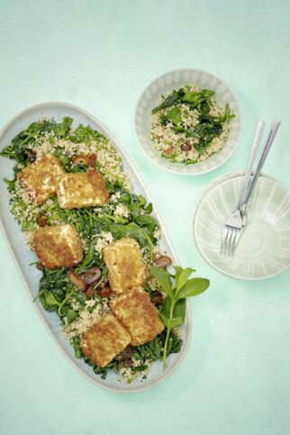 Spinat-Couscous mit Feta