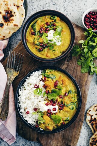 Linsencurry mit Süßkartoffel