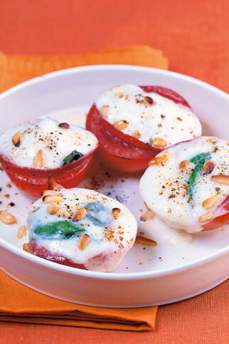 Überbackene Tomaten