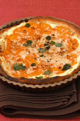 Süßkartoffeltarte mit Ziegenkäse Süßkartoffeltarte mit Ziegenkäse