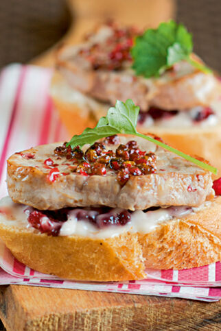 Filet-Cranberry-Canapés Filet-Cranberry-Canapés