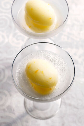 Elegantes Champagnersorbet Elegantes Champagnersorbet