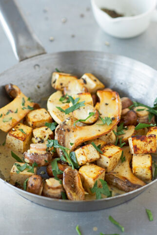 Pilzpfanne mit Tofu