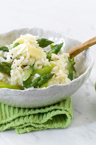 Risotto mit grünem Spargel Risotto mit grünem Spargel
