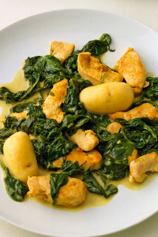 Hähnchenbrust in Kokosspinat Hähnchenbrust in Kokosspinat