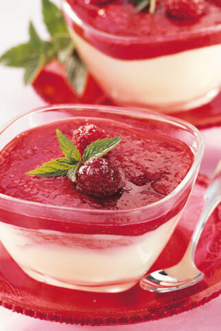 Himbeercreme mit Himbeermark