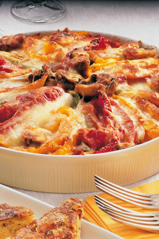 Gemüsetorte mit Nussboden Gemüsetorte mit Nussboden