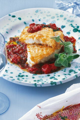 Stockfisch mit Tomaten Stockfisch mit Tomaten